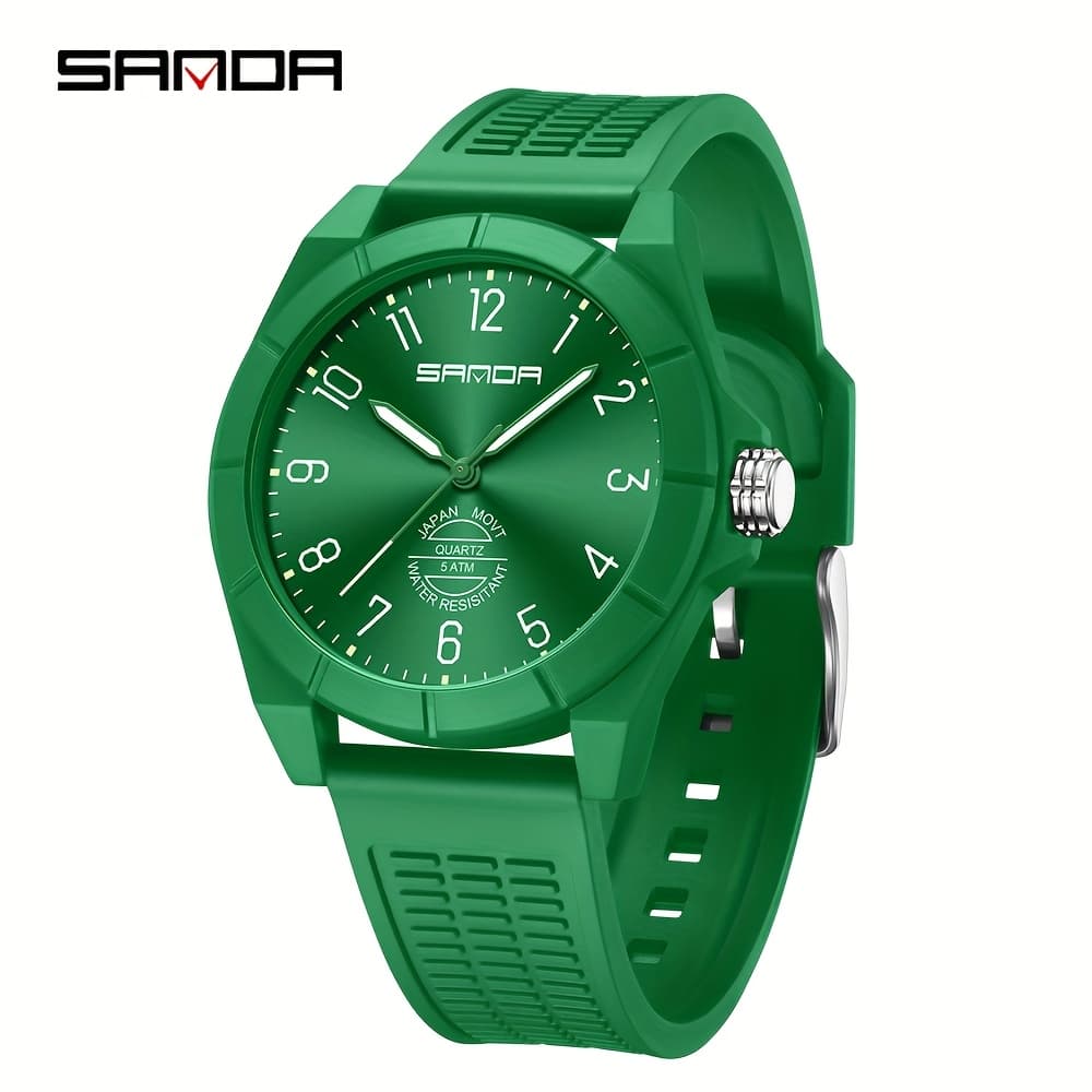 TEMU Sanda Men's Watch, Fashionable And Style, Easy And Multifunctional Electronic Watch, Waterproof Men's Watch, Holiday Gift
