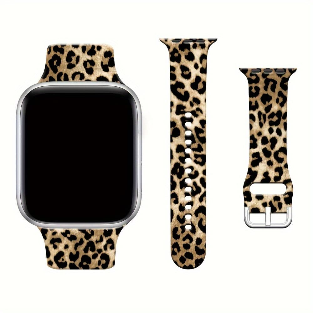 TEMU Fashion Leopard Print Strap For Iwatch Band 49mm 45mm 44mm 42mm 41mm 40mm 38mm For Iwatch Series Ultra//10/9/8/7/6/5/4/3/2/1/se Without Watch