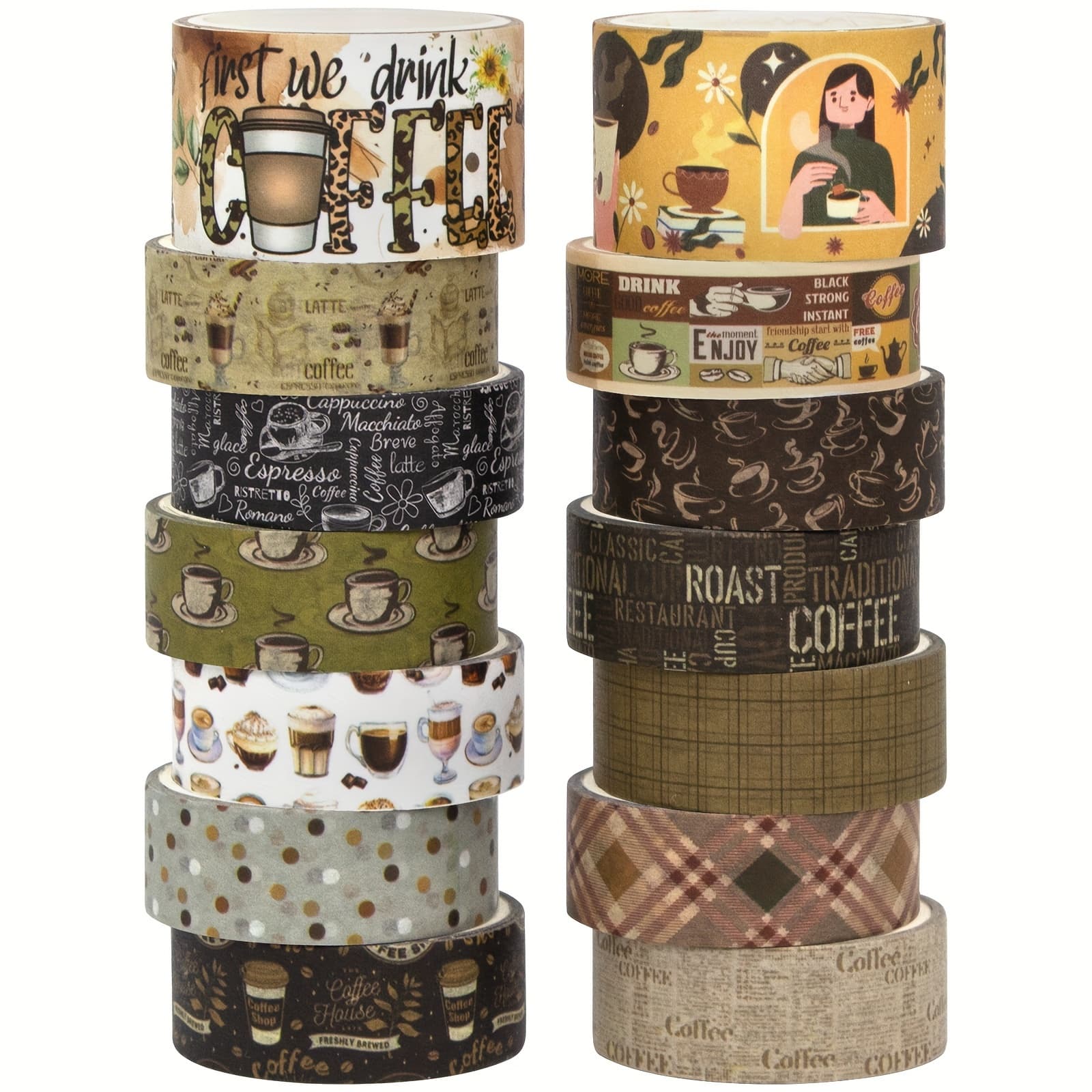 TEMU 14 Washi Tape Set, Decorative Tape For Journaling, Junk Journal, Scrapbooking, Planner & Diy Crafts