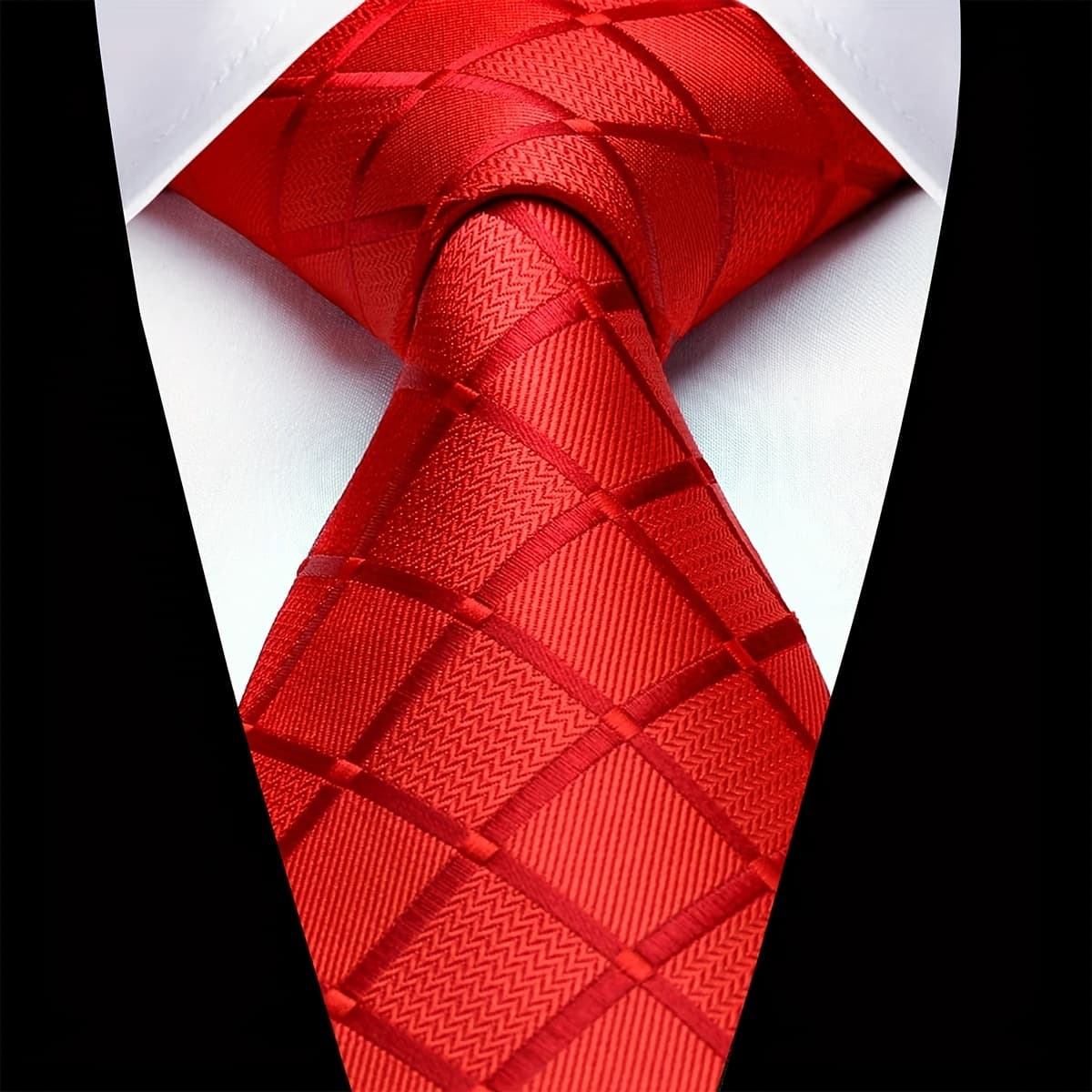 TEMU 1 Men's 8cm Tie, High-quality Classic Fashion Wedding Party Prom Business Tie