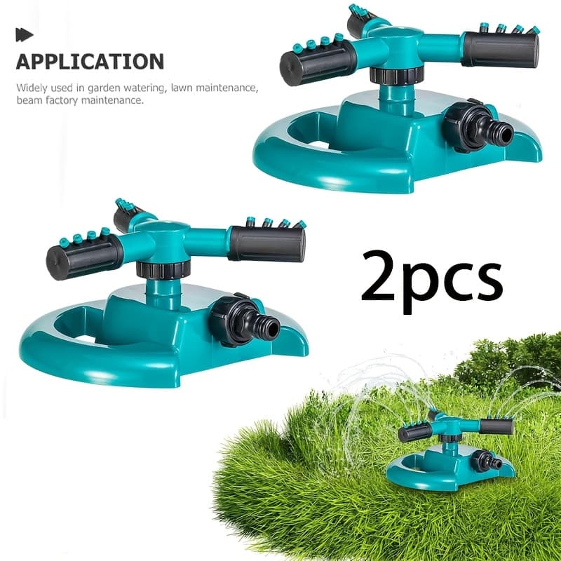 TEMU Garden Sprinkler Setup, Lawn Watering System, 360-degree Rotating Garden Irrigator, Automatic Watering System, Coverage Suitable For Gardens And Lawns