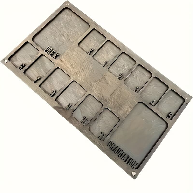 TEMU 17.7x9.8 Inch Wooden Photo Frame For School Graduations, Designed For Wall Mounting. This Commemorative Board/album Features Labeled Slots For Milestone Photos