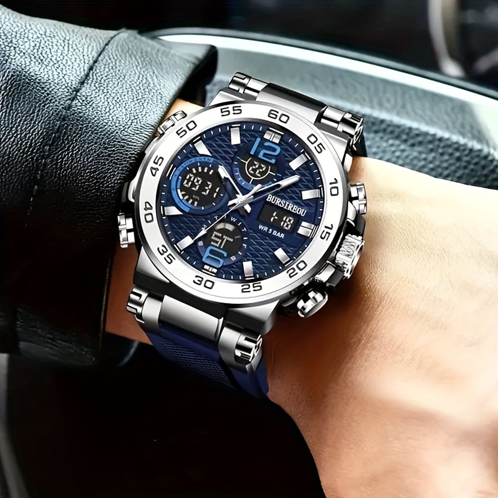 TEMU -sapphire Exquisite Watches, Luxury Men's Watches, Fashionable Business Wristwatches, Casual Watches, Gifts For , Men's Gift