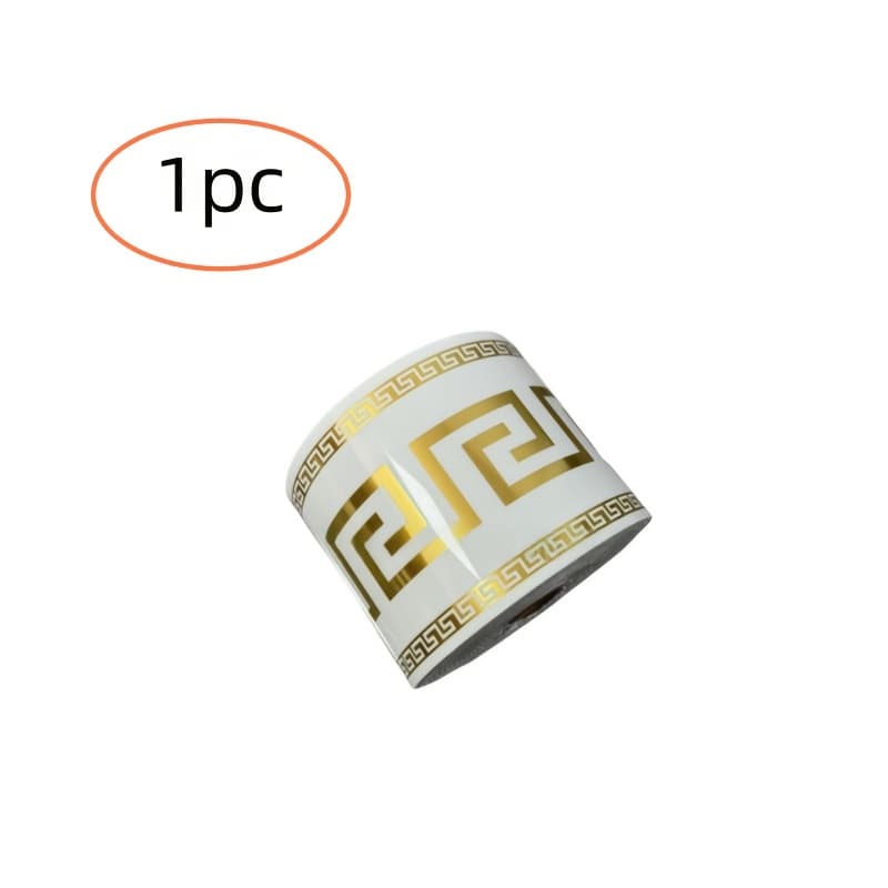 TEMU Wall Decoration, Self-adhesive Skirting, Self-adhesive Wall Waistline, Diy Detachable, Marble Tile Panel Wallpaper, Floor And Wall Protection Strips, Tv Background Wall Frame Decoration Stickers
