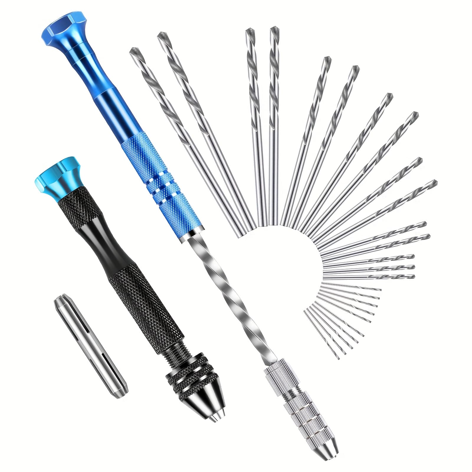 TEMU 27pcs Hand Drill Tool Set, Pin Vise Hand Drill, For Jewelry, Resin, Model Making & Handmade Diy, Micro Mini Hand Drill Sets