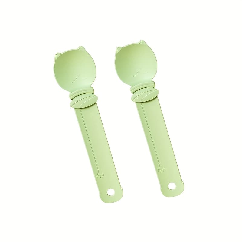 TEMU 2pcs Cat Strip Squeeze Spoon Cat Strip Feeder For Lickable Wet Cat Treats Pet Feeding Tool Cat Feeder Pet Supplies