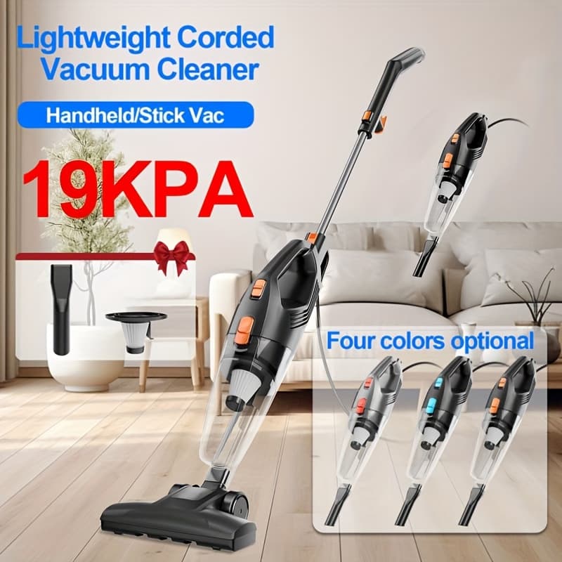 TEMU Model Of The 6in 1 Stick/handheld Vacuum Cleaner Is Lightweight (2.35kg) And Comes With A Washable Hepa Filter, A Dust Cup, And A Crevice Tool.