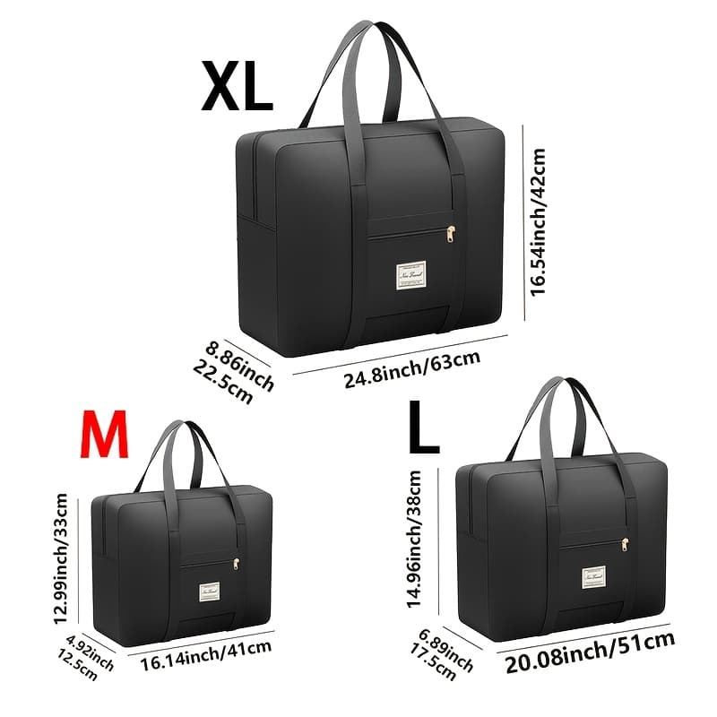 TEMU Foldable Travel Storage Bag, Lightweight Large Capacity Luggage Shoulder Bag, Made Of Oxford Fabric, Durable, Spacious, And Lightweight, Suitable For Different Storage Needs, A -saving Item.