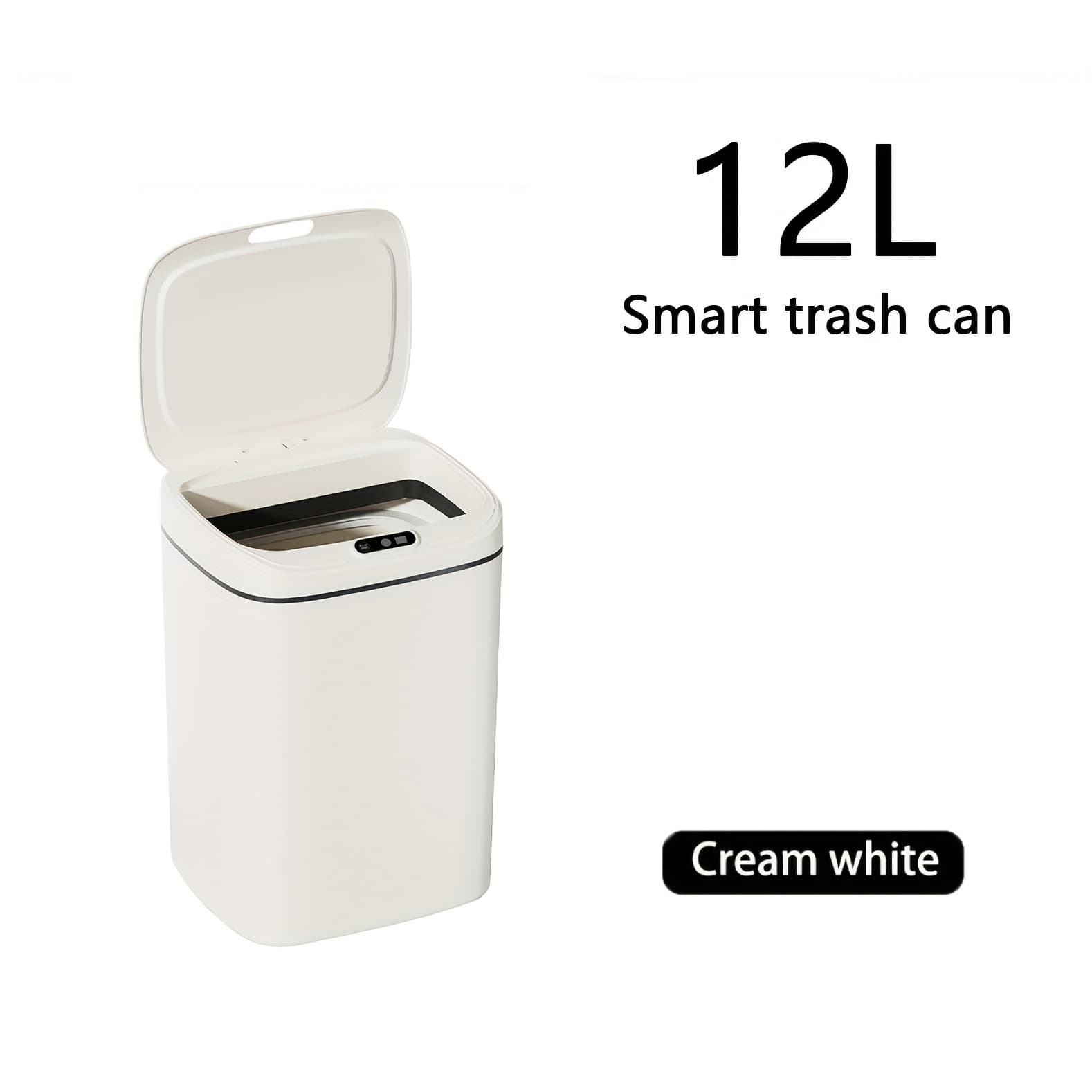TEMU Intelligent Waste Bins - Sensor Operated 12l/14/16l - Touchless - Electric Bins For Kitchens And Bathrooms - Ideal For Offices, Hotels, Kitchens, Bedrooms, Restrooms, Public Areas, And Use