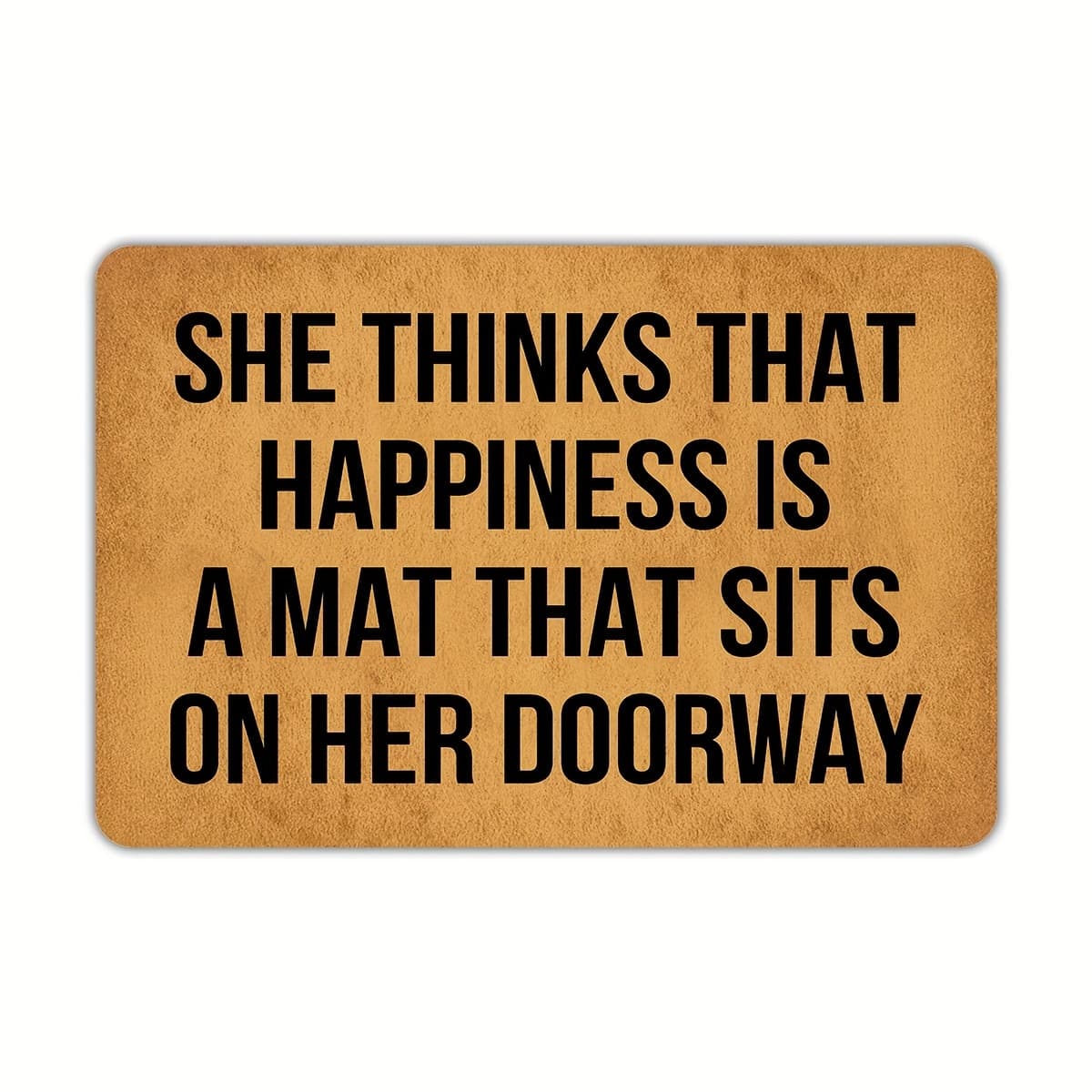 TEMU Funny Doormat She That A Mat That Sits On Her Doorway Non-slip Outdoor/indoor Rubber Door Mats For Front Door/garden/kitchen/bedroom 23.6 X 15.7