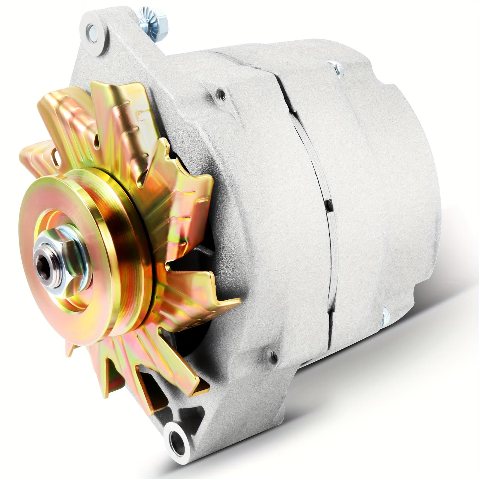 TEMU New Alternator Fit For 105amp 10si Self-exciting Sbc Bbc Gm Adr0151 Adr0335 7127-se105 Self-exciting Alternator, Without Battery