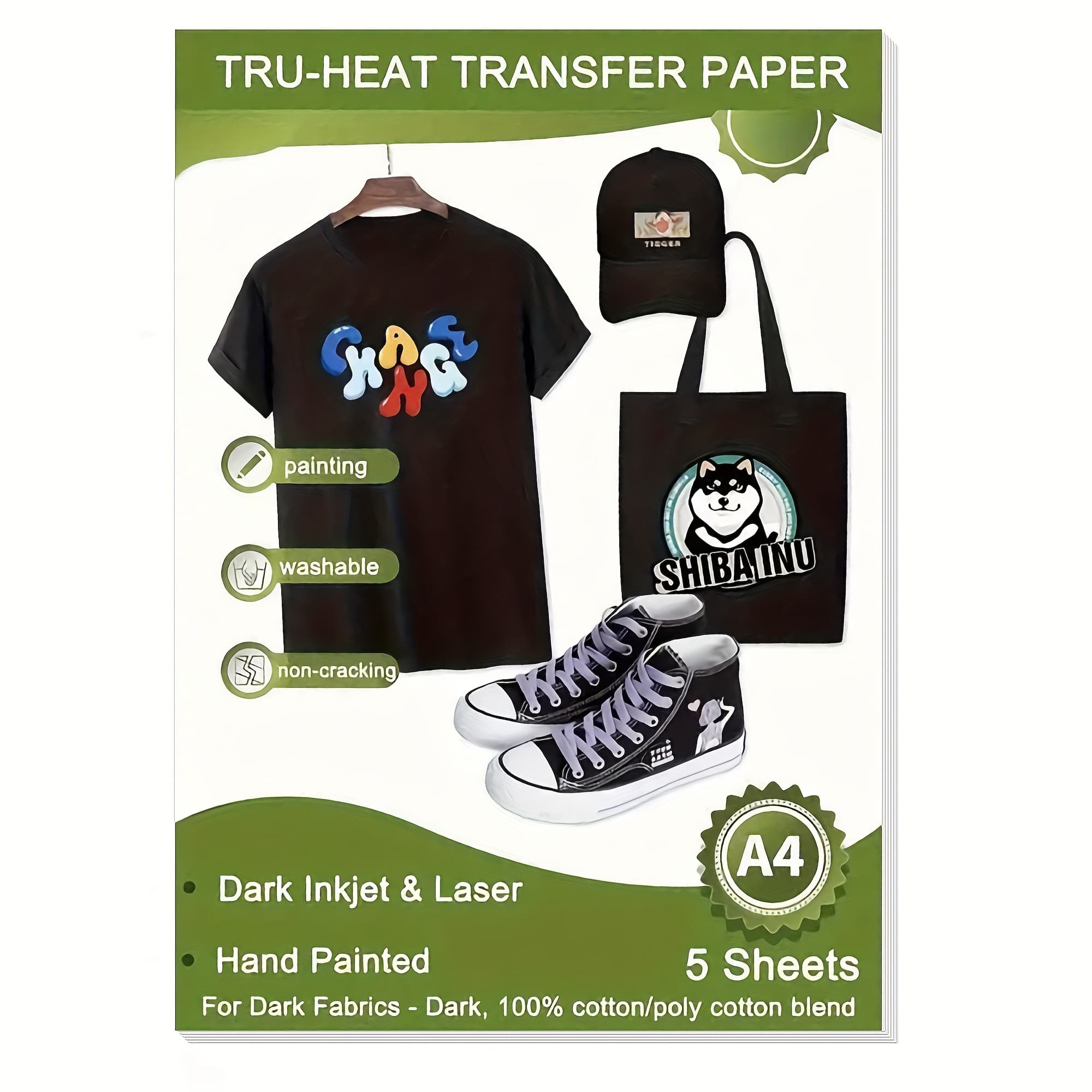 TEMU Heat Transfer Paper For Dark Fabric (5 Sheets, A4) T-shirt