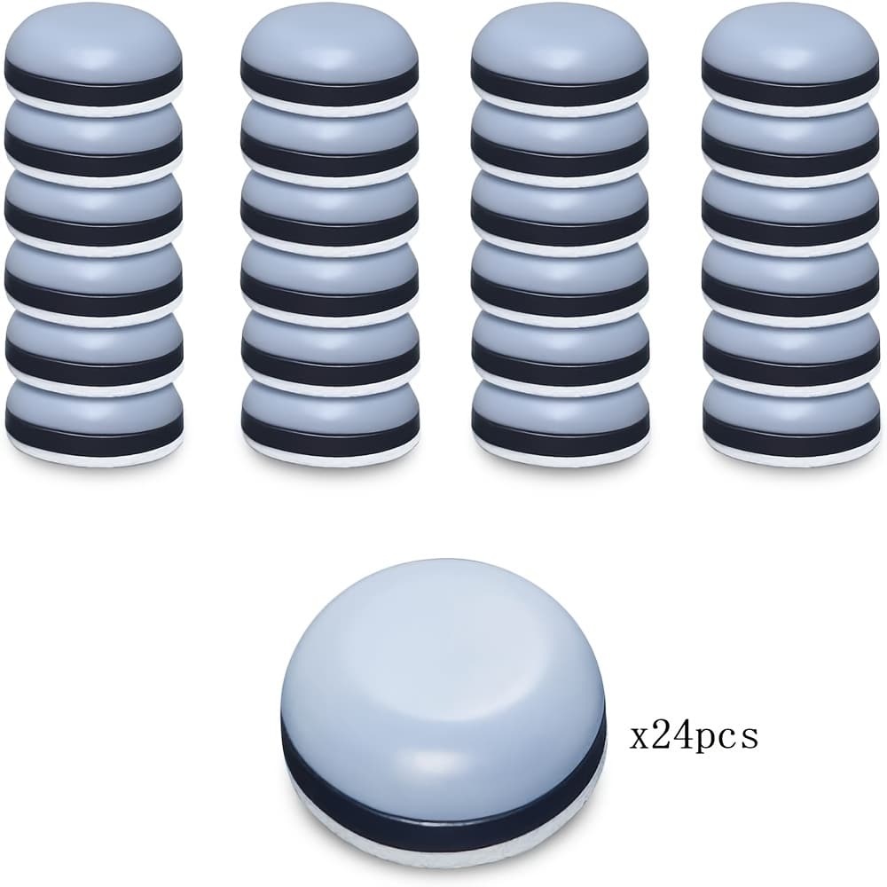 TEMU 24pcs Appliance Slide Rails, 3/4-inch/20mm Small Self-adhesive Appliance Slides, Suitable For Heavy-duty Kitchen Appliances, Smooth Countertop Gliding, Compatible With Most Kitchen Appliances