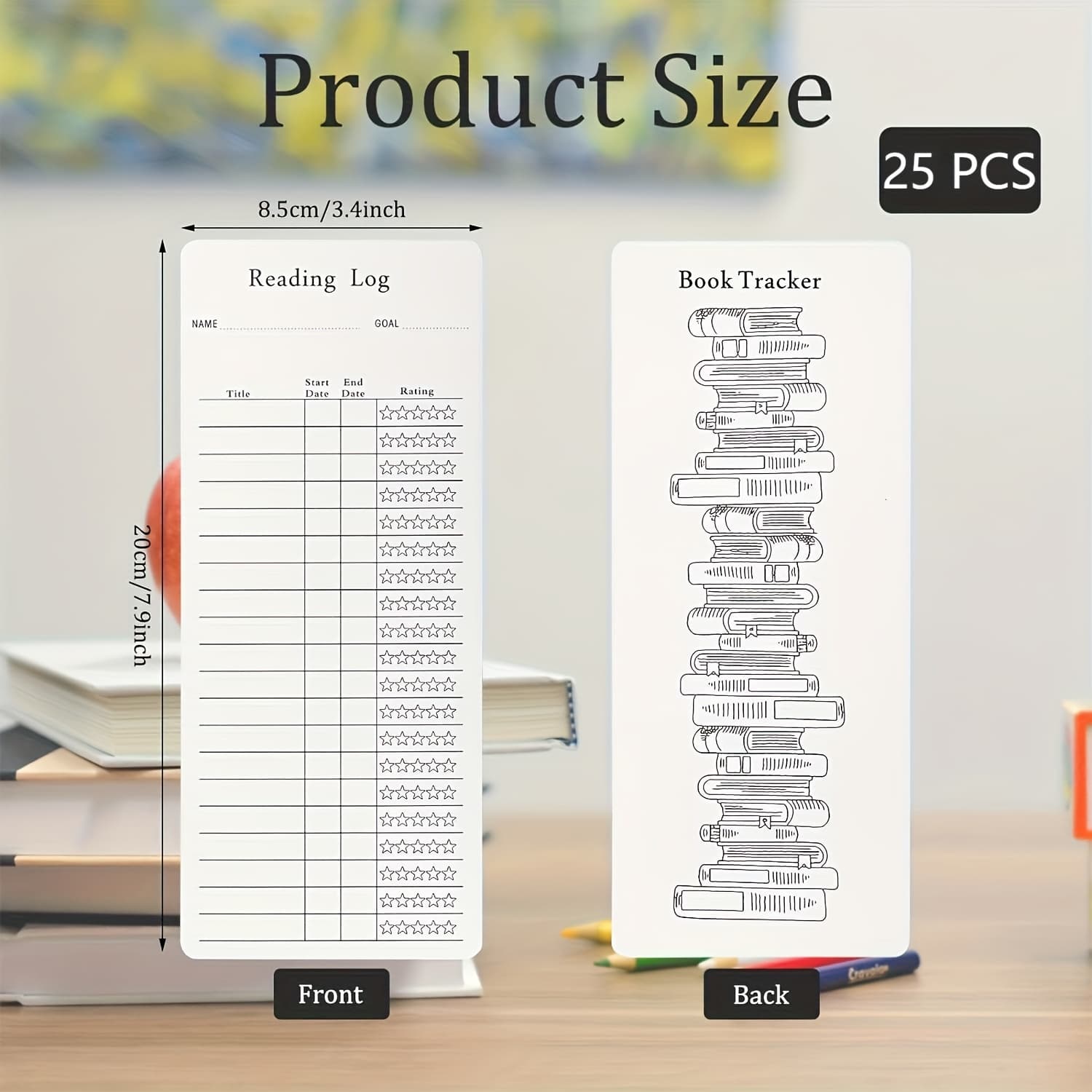 TEMU Set Of 25 Vibrant Bookmarks For Reading - Colorful Page Indicators And Trackers For Books, Imaginative Library Tools For Readers, Students, And Educators