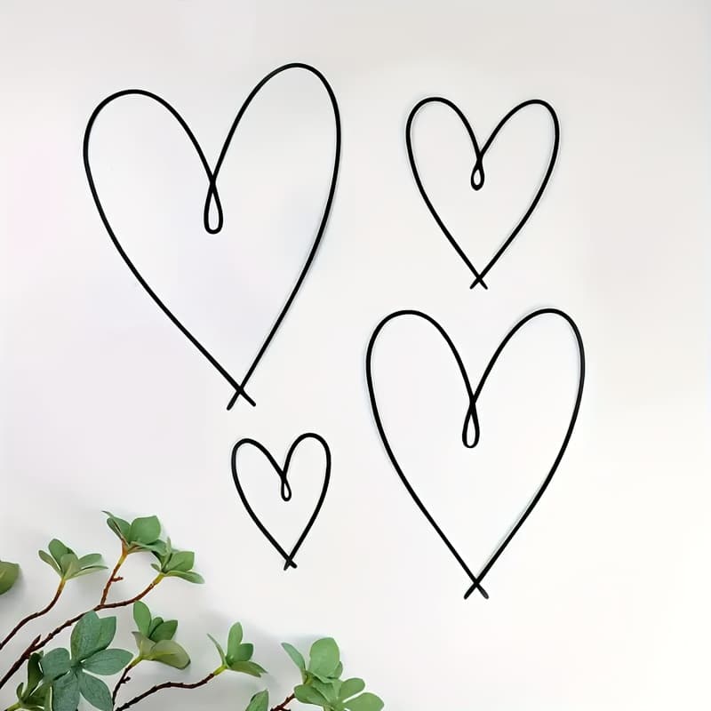 TEMU 2d Flat, 4pcs Wall Art Decoration, Love Wall Sign, Love Sign Sculpture, Suitable For Weddings, Valentine's Day, Bedroom And Living Room, Outdoor Decoration, Perfect For Room Decor