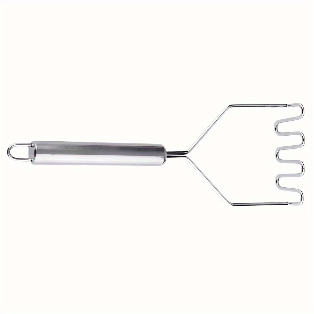 TEMU 1pc Stainless Potato Masher - Ideal For Kitchen Vegetable And Fruit Puree, Kitchen Essentials | Modern Kitchen Tool | Durable Kitchenware