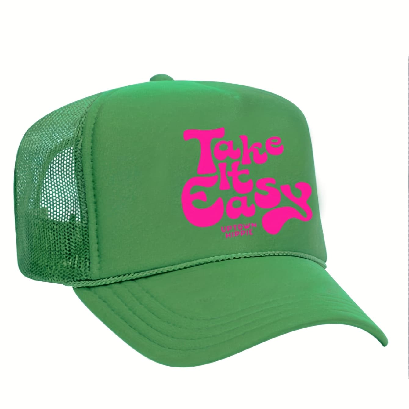 TEMU 1 Printed "" Sponge Mesh With Drawstring, Unisex Trucker Hat, Breathable And Adjustable, Golf Hat For Women, Summer Fashion Curved Brim, Unisex Y2k Couple's Hat