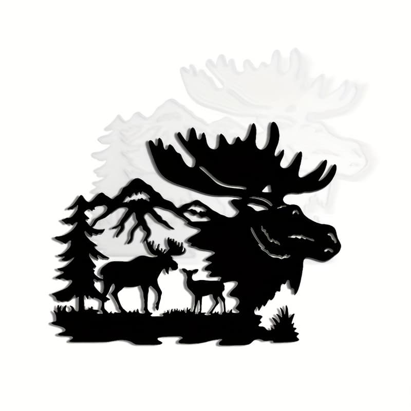 TEMU Deer Wall Decor Resin Silicone Mold, Moose Head Epoxy Casting Mold For Diy Crafts Door Wall Hanging Party Art Decoration