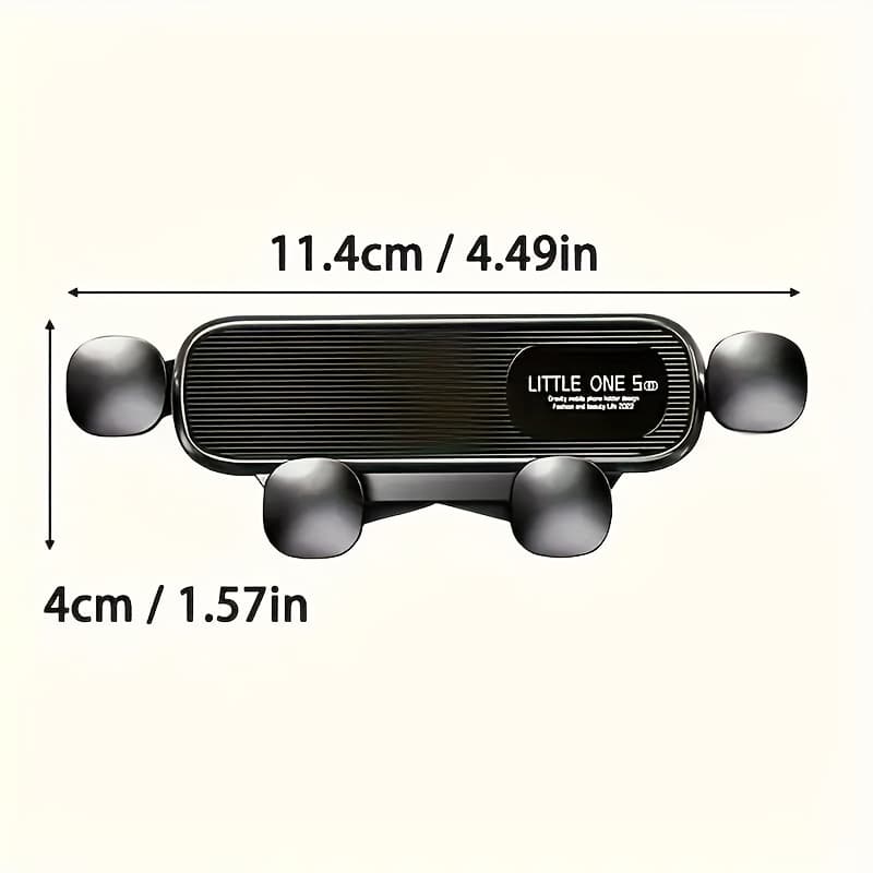 TEMU 1pc Adjustable Car Phone Holder - Dashboard Mount, Compatible, Waterproof Abs Material, Oval Shape, Auto-clamping For All Smartphones, Phone Holder For Car