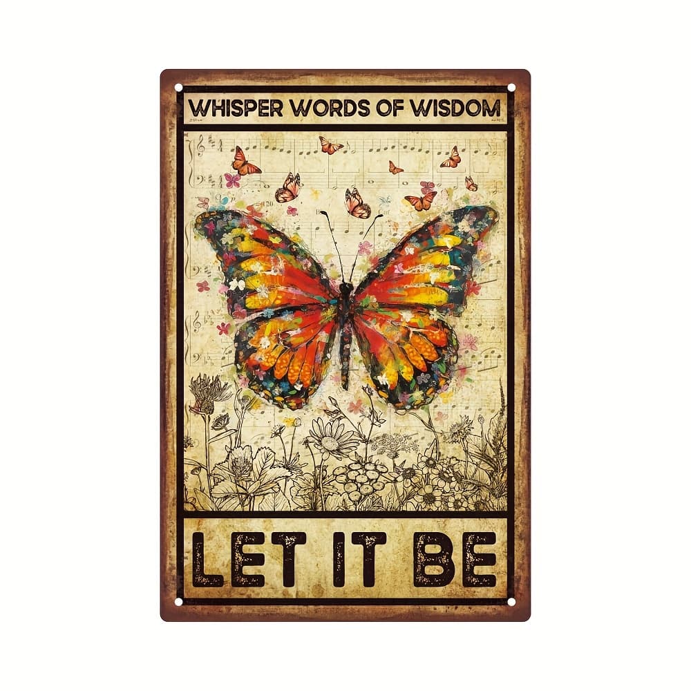 TEMU Putuo Decor, A Single Piece Of Motivational Metal Signage, Vintage Plaque Poster Featuring Wall Art For Home Decoration In Living Rooms And Bedrooms, Measuring 7.8 By 11.8 Inches
