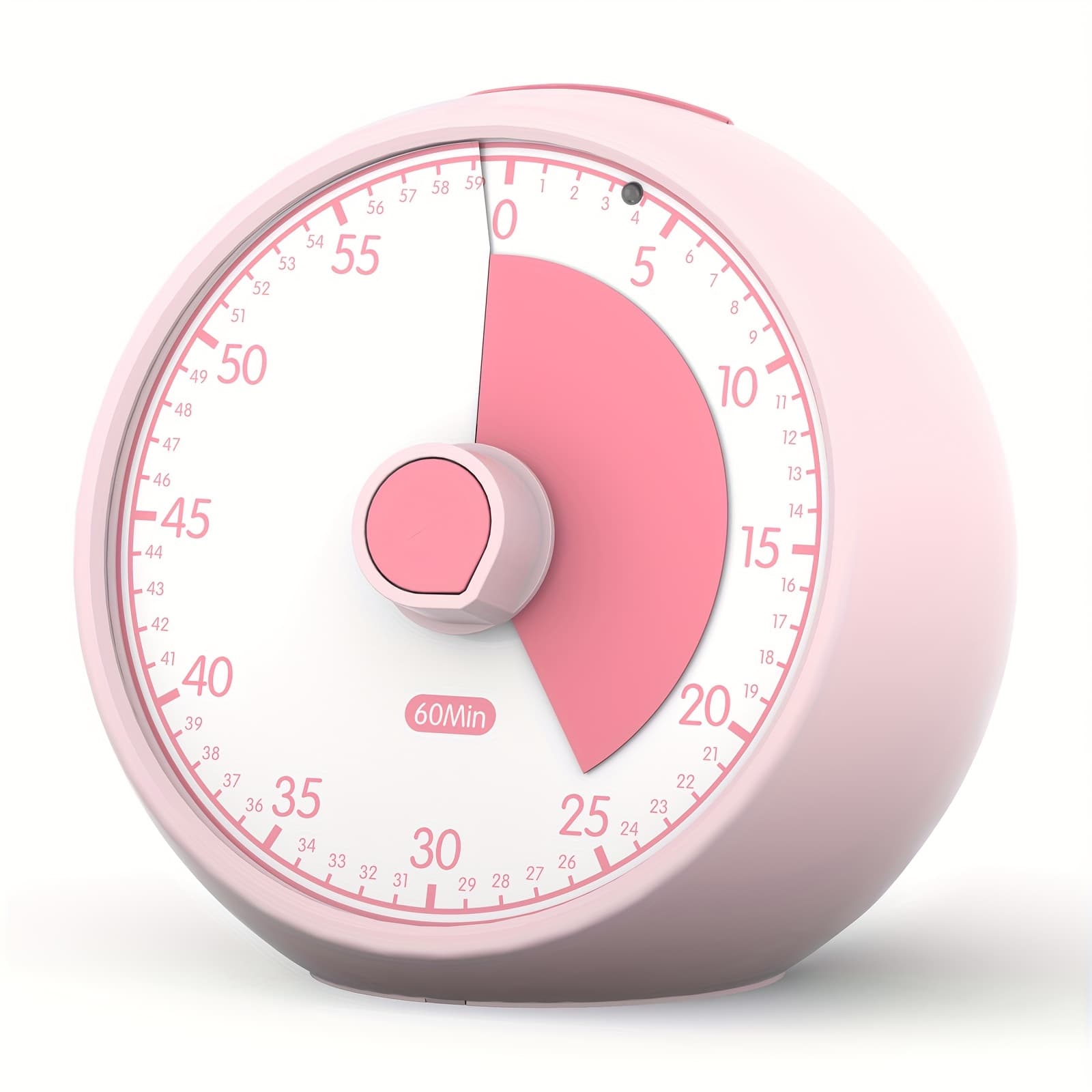 TEMU 60-minute Visual Timer, Ideal For Homeschooling, Time Management Tool With Silent Functionality, Suitable For Kitchen, Office, And Classroom Use