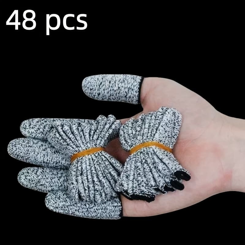 TEMU 48 Finger Sleeves That Are Thick, Durable, And Breathable, Designed For Gardening, Reusable, And Ideal For Everyday Tasks