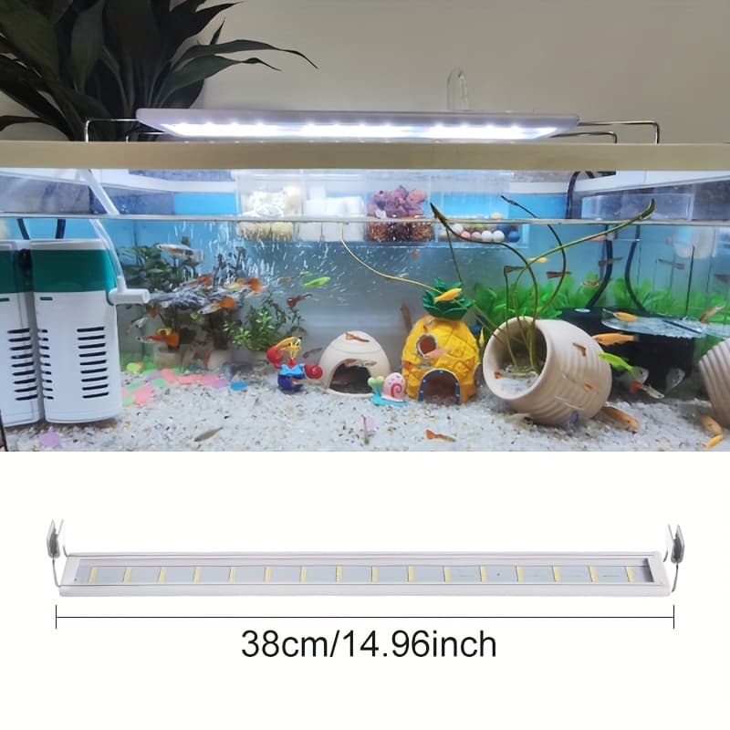 TEMU Aquarium Lamp, Fish Tank Lighting, Lamp Led Aquarium Light For Aquatic Plant Fish Tank Extensibleclip Lamp, In Lengths Ranging From 7.08 In-26.77in