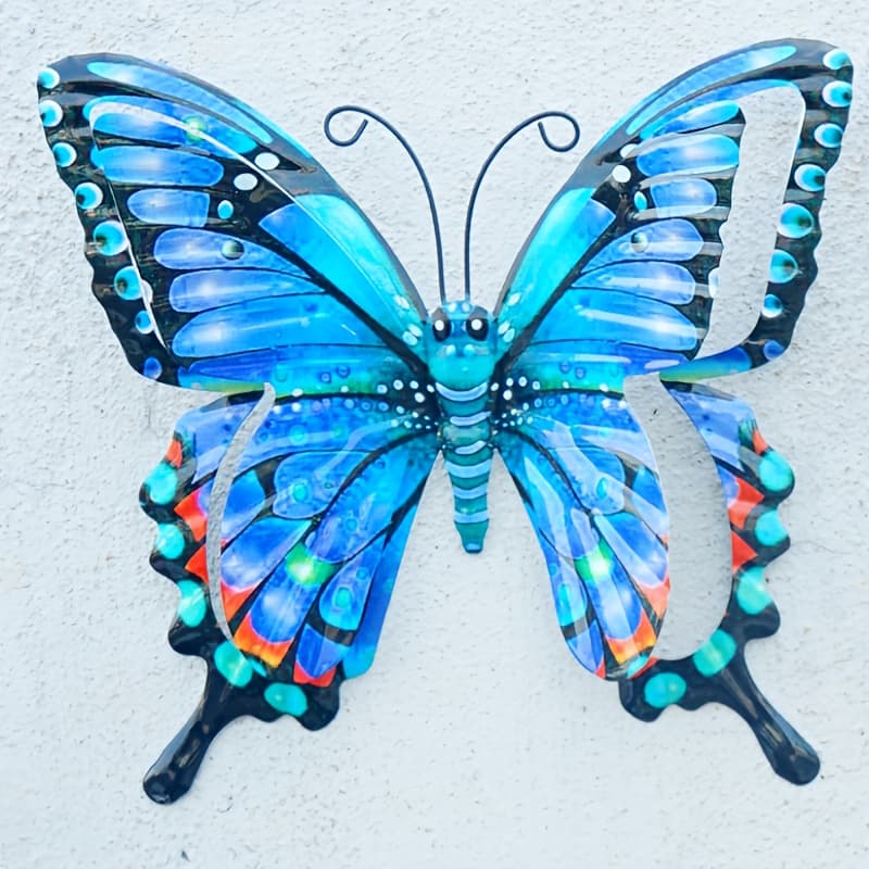 TEMU 1/4pcs Colorful Metal Wall Art, Iron Ornaments, Suitable For Garden, Courtyard, Living Room, Bedroom, Terrace, Balcony - No Electricity Required, Outdoor Fence Art Decoration, Ideal Gift For