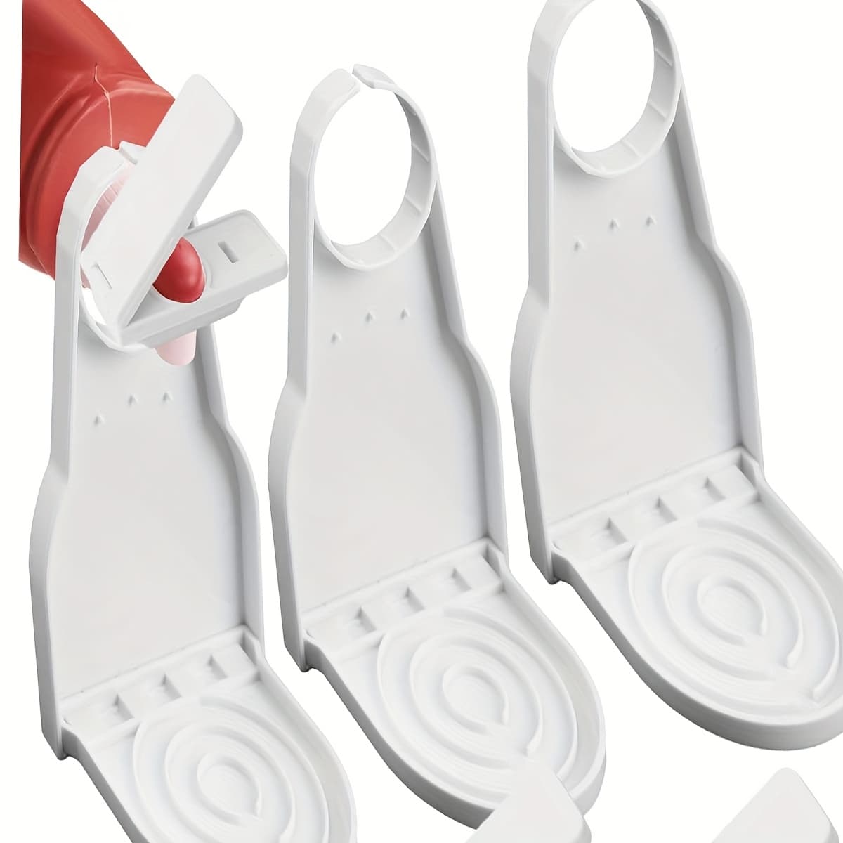TEMU 3pcs Laundry Detergent Cup Rack Dispenser, Suitable For Storage Above The Washing Machine, Anti-tip And Leak-proof With Tray, Compatible With Large Thick Bottles