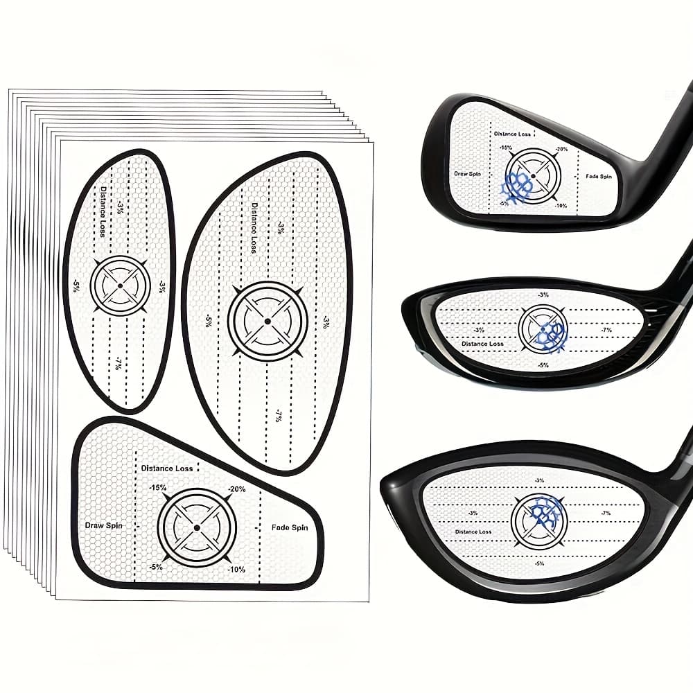 TEMU Tape, Self-teaching And , Golf Club Impact Stickers For Iron, Wood & Clubs, Non-residue, Swing Training Aid Impact Labels, Right Handed, 150pcs/75pcs