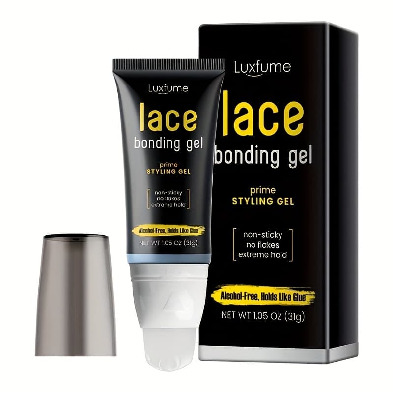 TEMU Lace , Wig Glue Lace Glue, New Brush , Invisible & Skin-friendly Formula, Lace Glue For Wigs, Temporary Daily Hold For Lace Front Wigs And Hair, For