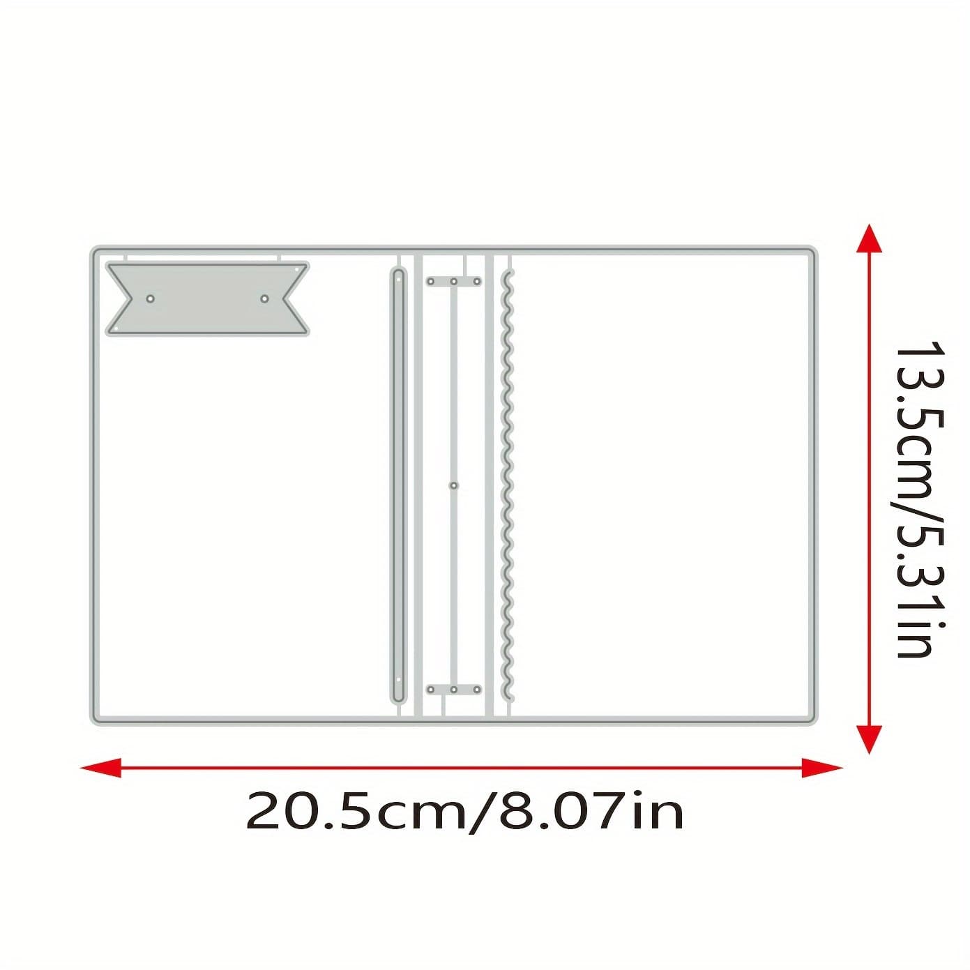 TEMU A Notebook Diy Cutting Die For Cutting Paper Craft Knife Blade Punching Template Mold