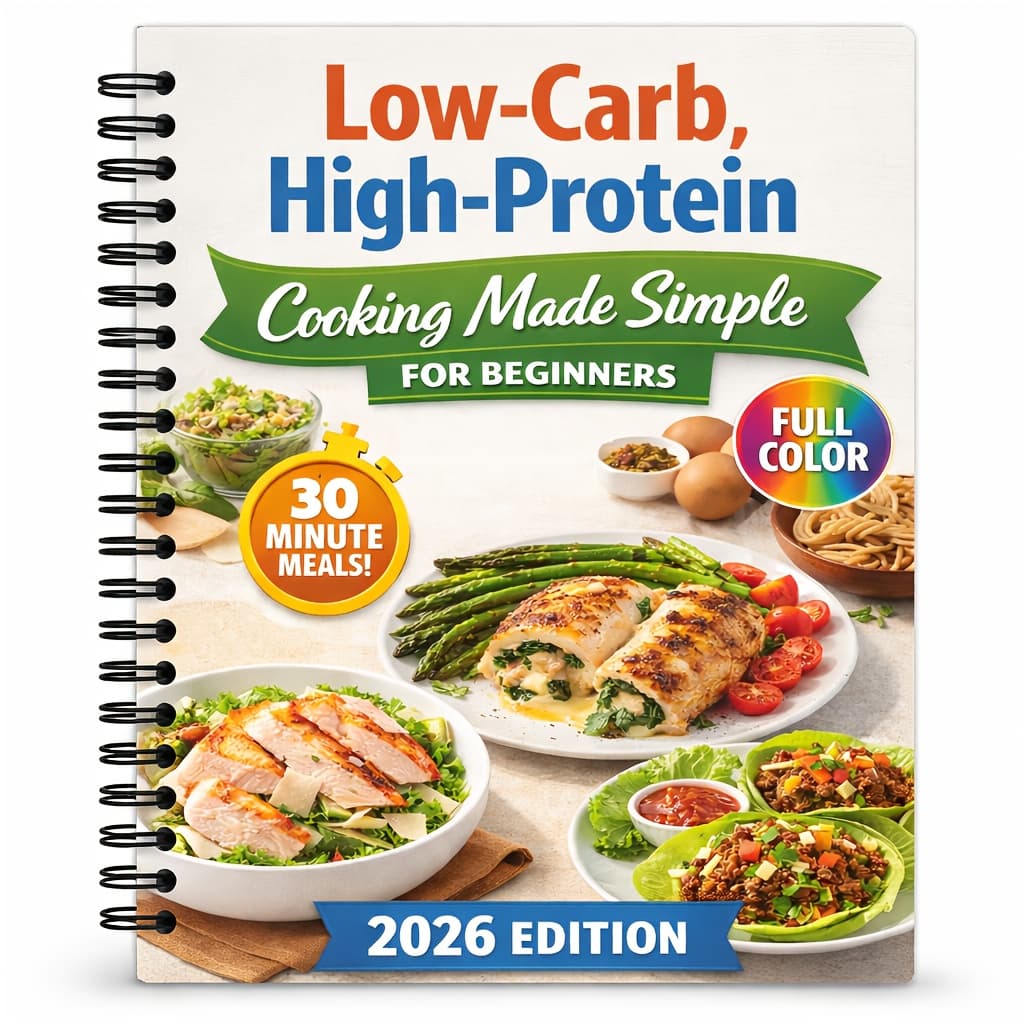 TEMU Low-carb High-protein Cookbook For Beginners With Easy, Family-friendly Recipes