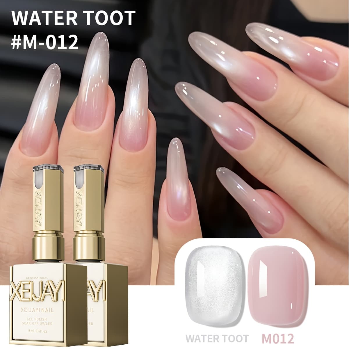 TEMU Cat Eye Nail Trends 2025 Holographic Nail Art 2pcs 15ml Reflective Magnetic Nail Gel Soaking Led Gel Salon Female Nail Art Tools Gel