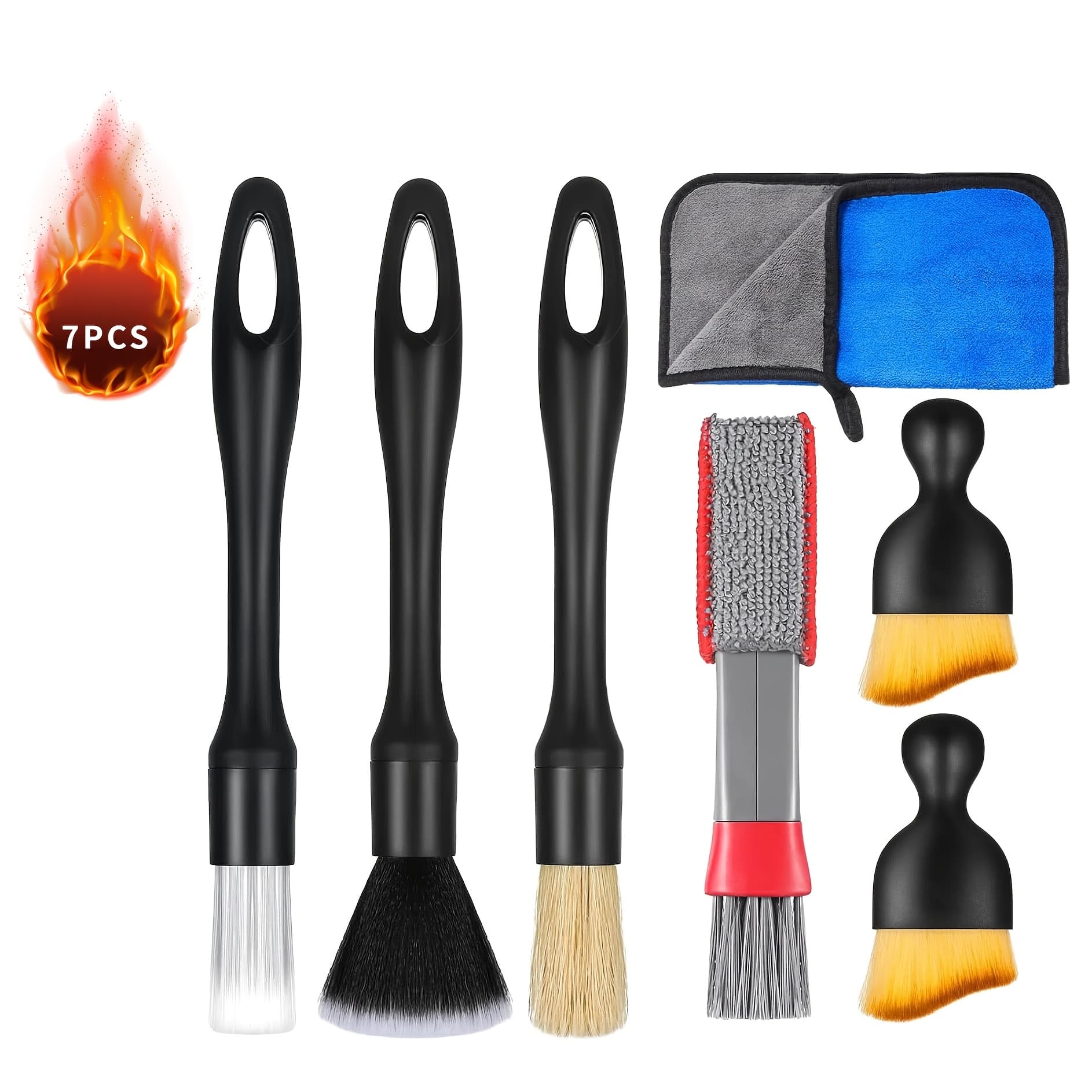 TEMU Car Interior Air Conditioning Vent Cleaning Brush, Cleaning Details Brush, Cleaning Brush, Car Wash Brush