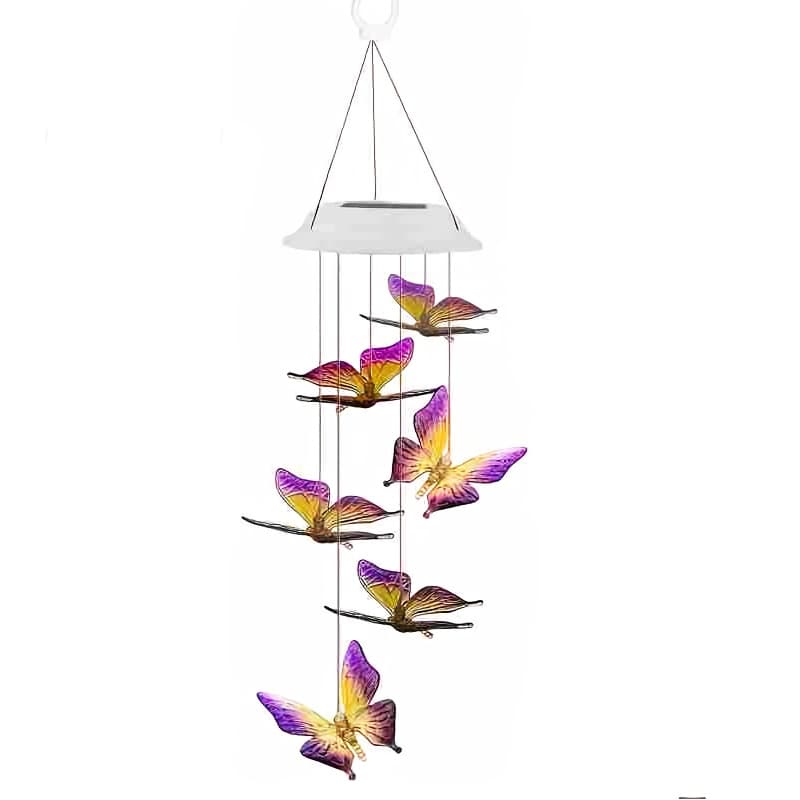 TEMU Solar Wind Chimes, Color-changing Solar Garden Lights Led Chandelier Wind Chimes Lights Christmas Garden Decoration Gifts