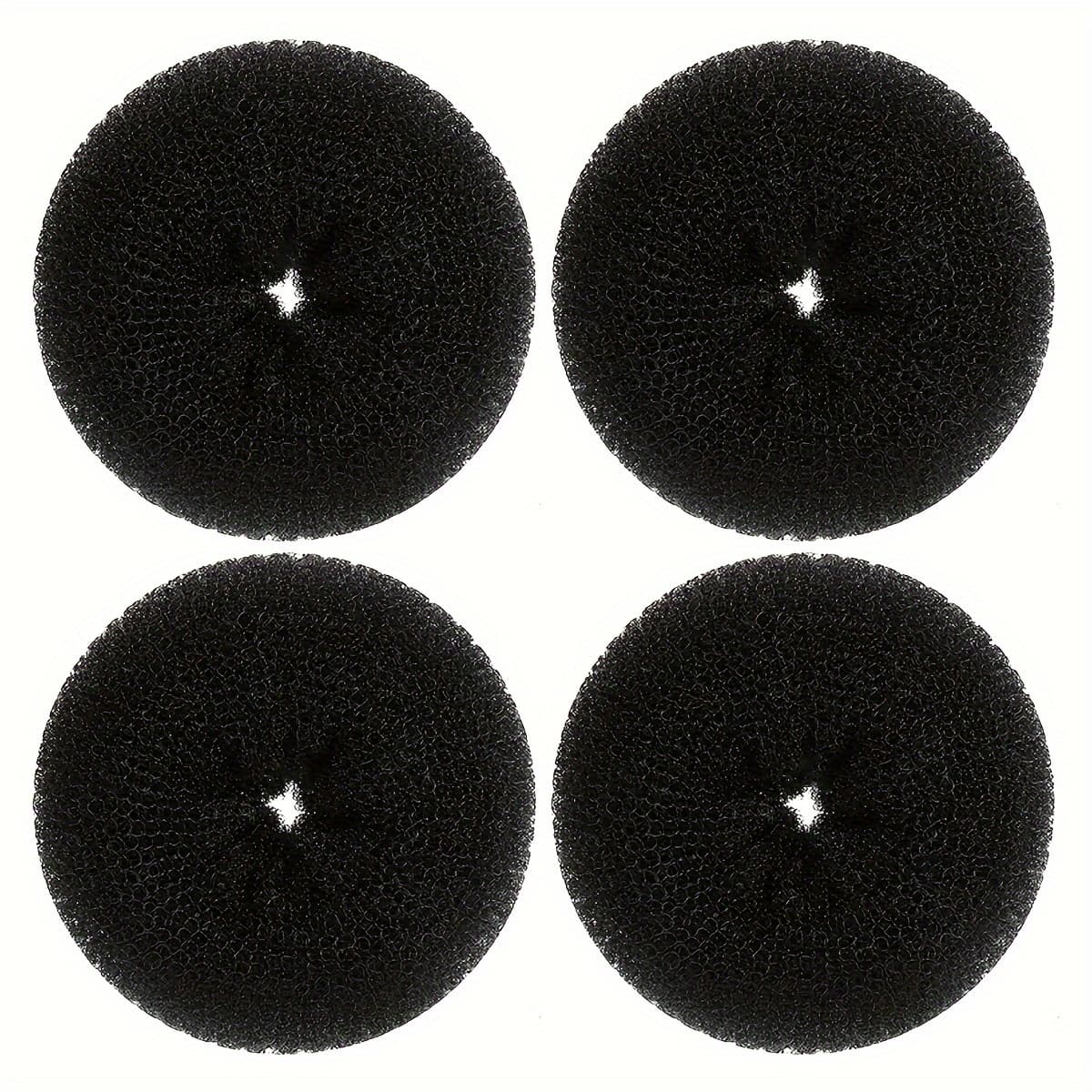 TEMU 4pcs Donut Bun Maker Set - Easy Hair Styling Tool For Perfect Ballet Buns, Chignons & Sock Buns - Ideal For Weddings, Parties &