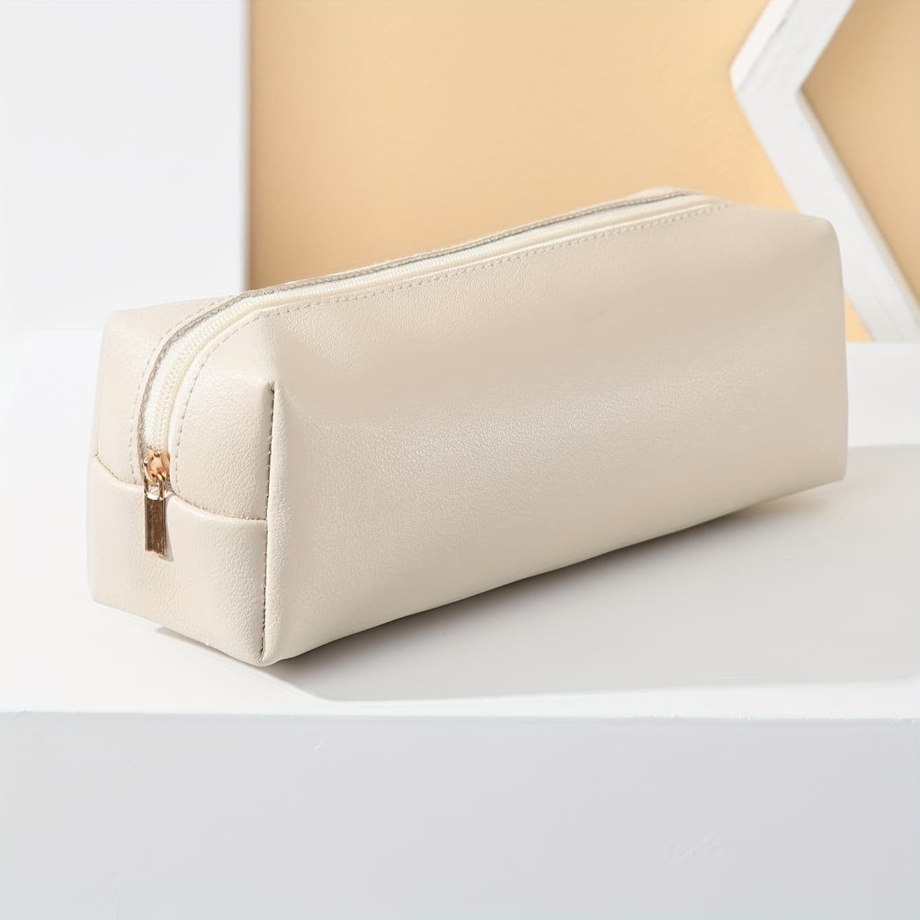 TEMU 1 Fashionable And Simple Travel Portable Makeup Tool Brush Bag Makeup Bag