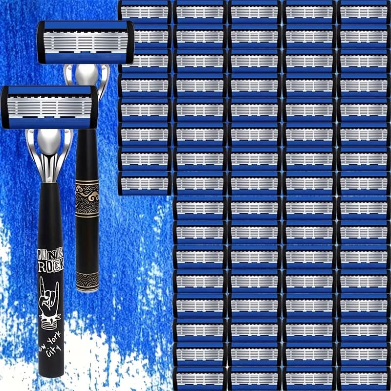 TEMU An Exceptionally Sleek And Stylish Razor Featuring 72 Premium Steel , Designed For Safety And . Its Innovative Design Ensures Quick And Shaving