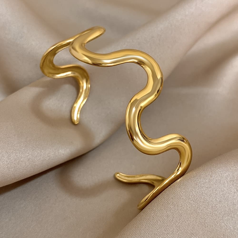 TEMU Cuff Bangle Bangle Bangle Bracelet, Stainless Steel Bangle Bangle Bangle Bracelet, Open Bangle For Women Men