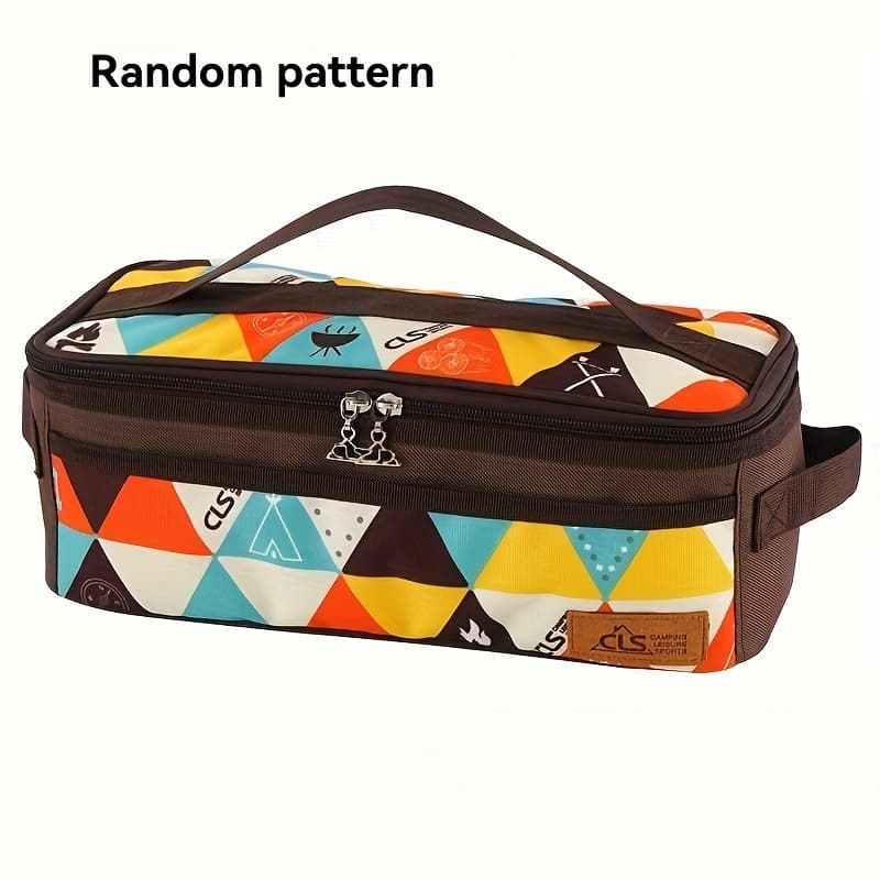 TEMU Outdoor Camping Cookware Storage Bag Camping Bbq Utensil Bag - Suitable For Picnics, Camping