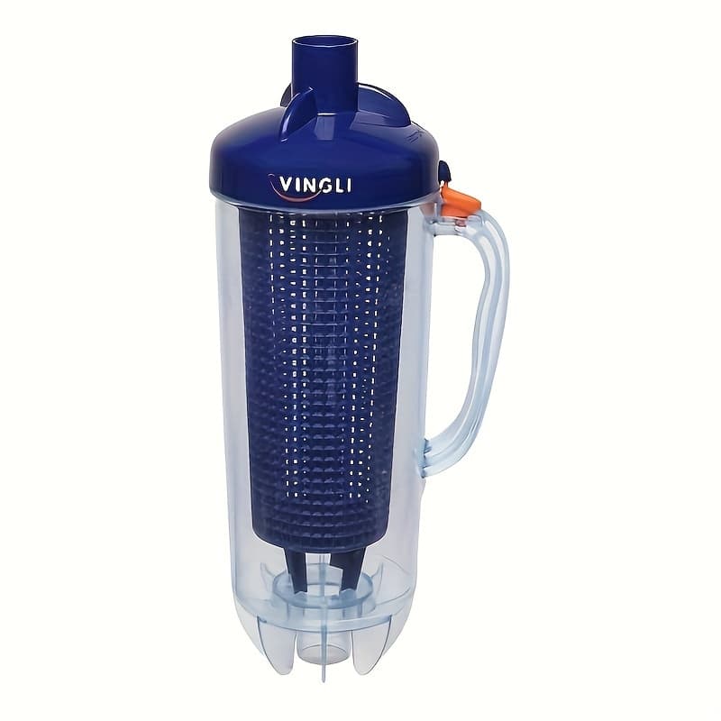 TEMU 15.5*15.5*44cm Plastic Cylinder Blue Cover Suitable For Swimming Pool Cleaning Filter