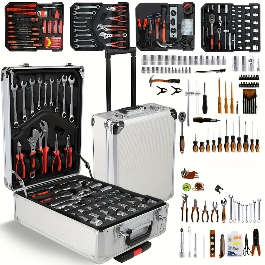 TEMU 999 Industrial Maintenance Tools. 999 Is A Handcart Kit, Tire Repair, Set - 4 Drawers, Easy And , Includes Repair Tools. A Wheeled Pushable Toolbox, Essential Repair Tools