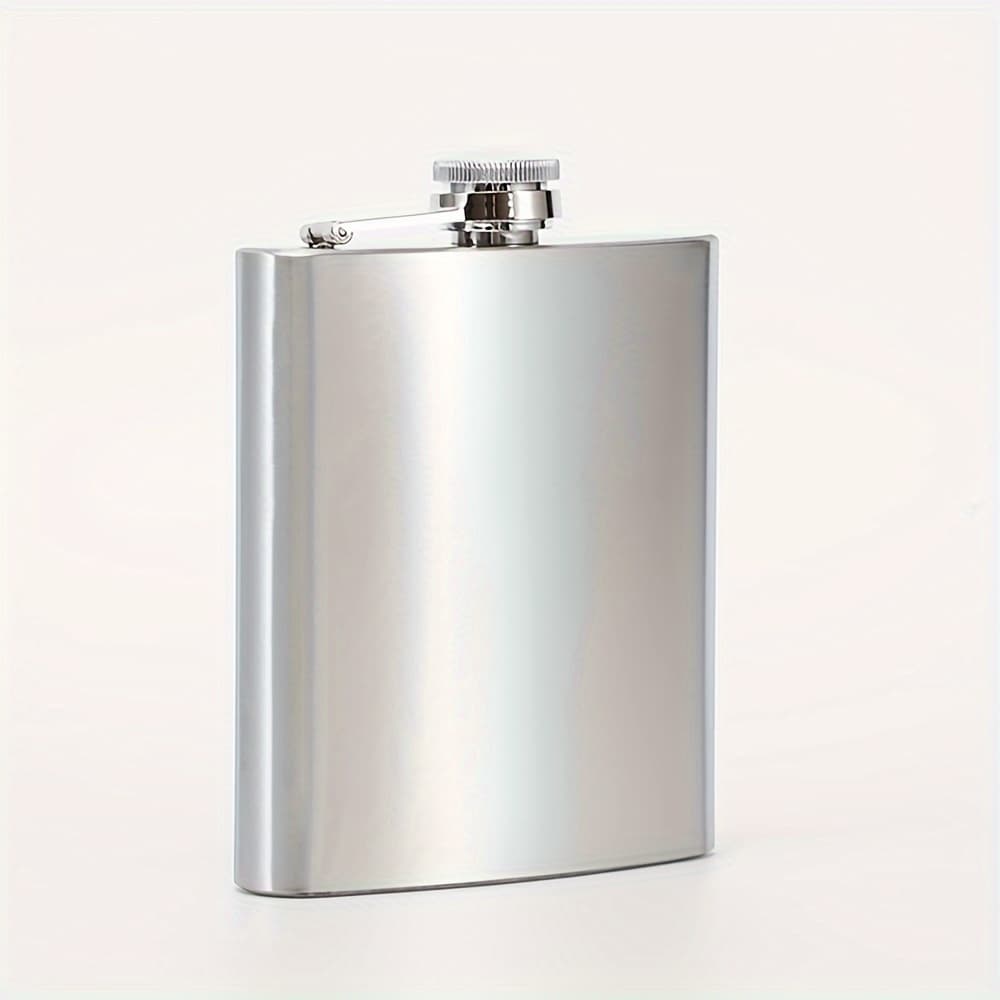 TEMU 1pc 8/9/10 Oz Outdoor Camping Stainless Steel Outdoor Portable Liquor Bottle Portable High-end Household Stainless Steel