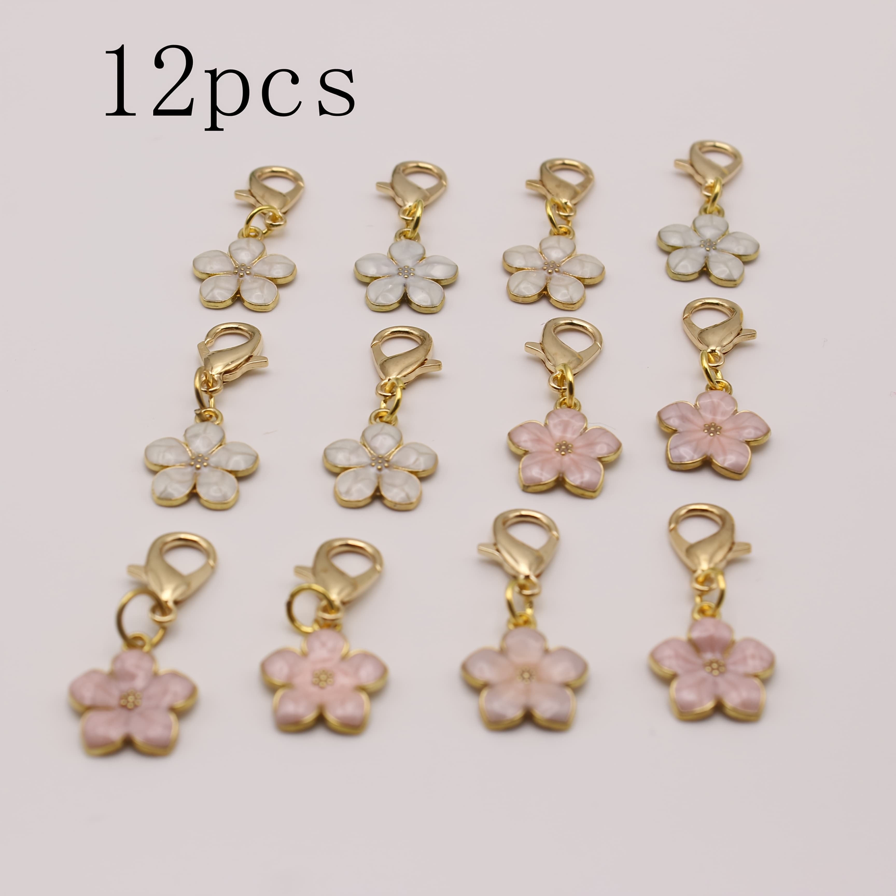 TEMU 12pcs Cherry Style Alloy Drip Oil Keychain, Bag Pendant, Party Gift