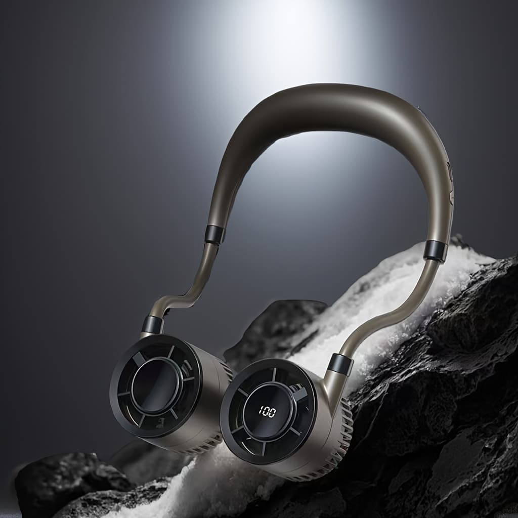 TEMU Portable Neck - Usb Rechargeable, Adjustable Speed, Wearable Personal For Home, Office And Outdoor Travel, And