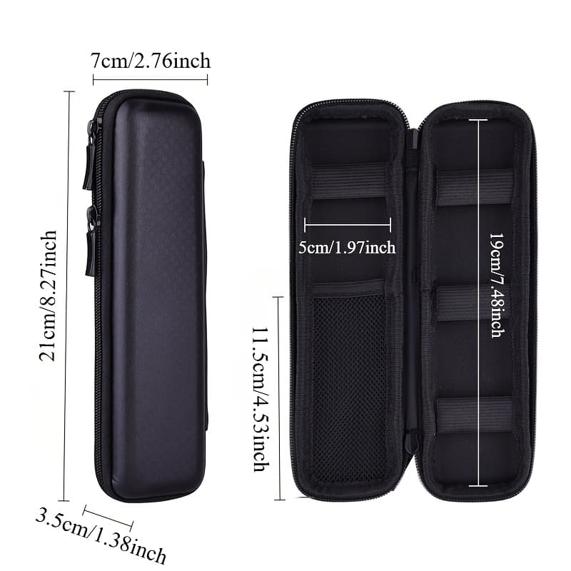 TEMU 1pc Portable Travel Case For Electric Toothbrushes & Makeup Brushes - Durable, Mesh Organizer, Dirty-resistant, Storage