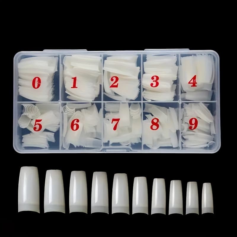 TEMU Half-cover Nail Tips, 500pcs, ,