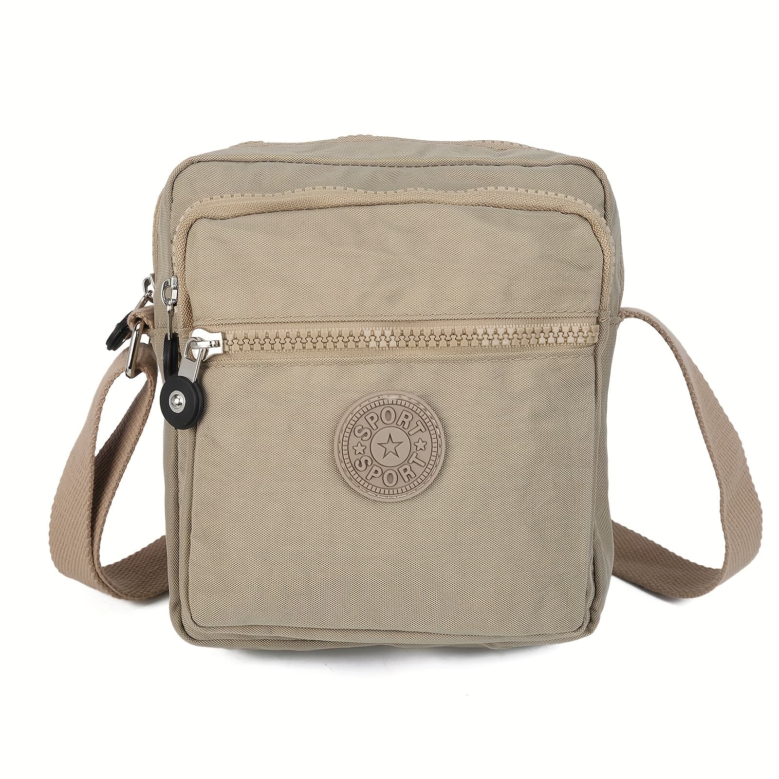 TEMU Women's High Quality Oxford Nylon Crossbody Bag With Small Square Pocket - Large Capacity Adjustable Wide Strap Shoulder Purse, Zipper Closure Suitable For,, Travel, Casual Daily Use