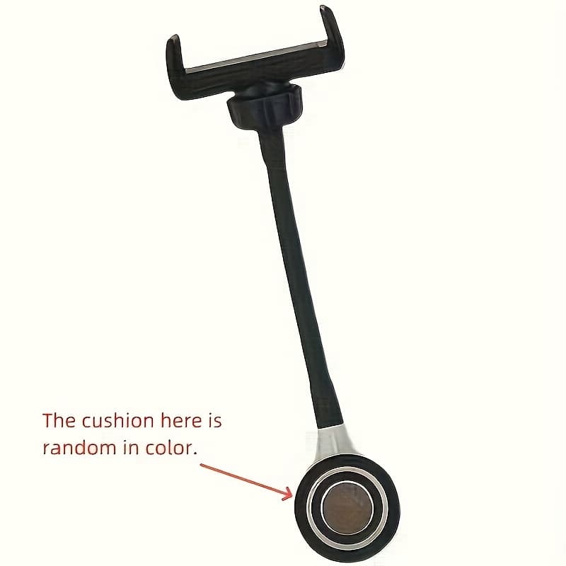 TEMU 1pc Sewing Machine Universal Mobile Phone Holder, Flat Car Double Magnetic Fixed Mobile Phone Clip, Overlock Machine And Kan Car Universal, Shockproof And Rotatable (rubber Pad Random Color)